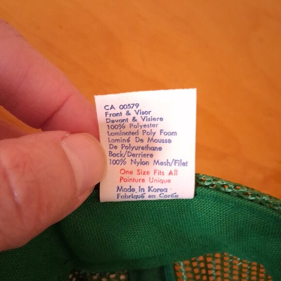 Vintage 1980s Emerald Oilfield Construction Edmonton Green 3 Stripe Trucker Hat - Picture 10 of 13